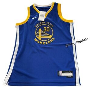 Size Youth L Nike Warriors Swingman Steph Curry Jersey Icon Edition #30 Boys New